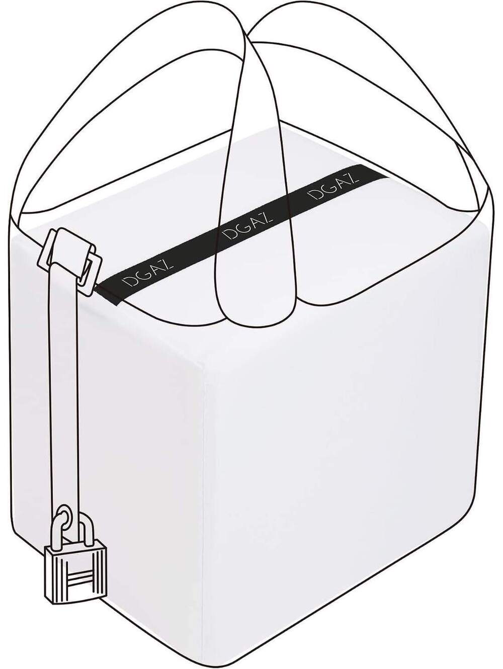DGAZ Picotin PC18 Memory Foam Bag Shaper Insert, White, Handbag Shaper